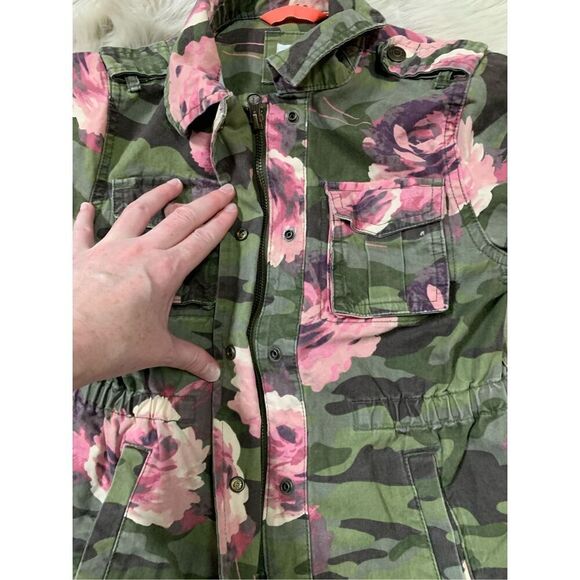 Gap Girls M Floral Camo Jacket - Picture 5 of 10